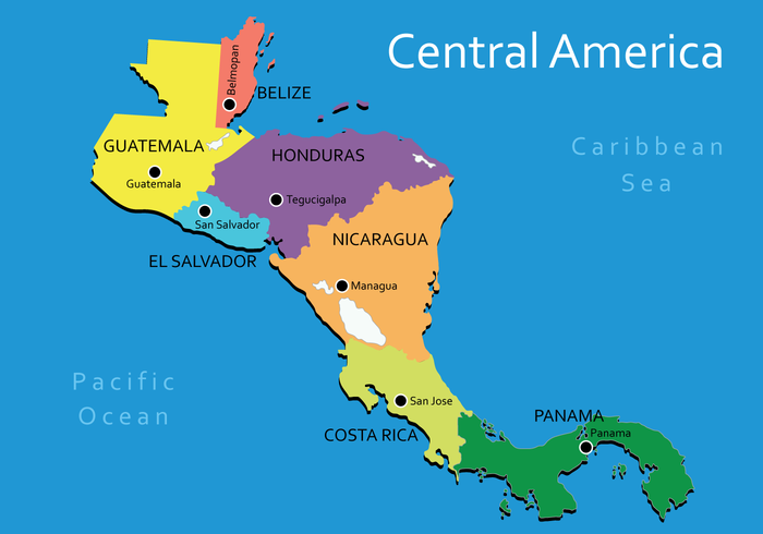 central-america-map-vector